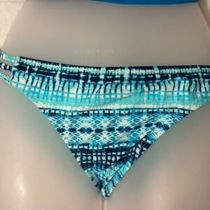 SO Blue Patterned Bikini Bottom